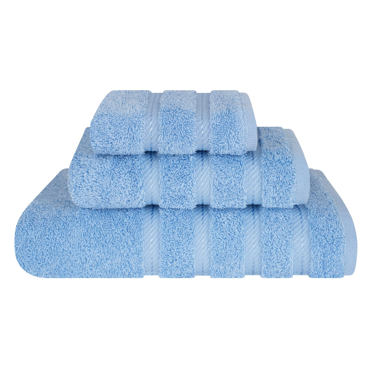 American Soft Linen 3 Piece 100% Cotton Extra Fluffy and Soft, Luxury Turkish Towel Set with 20 Different Colors