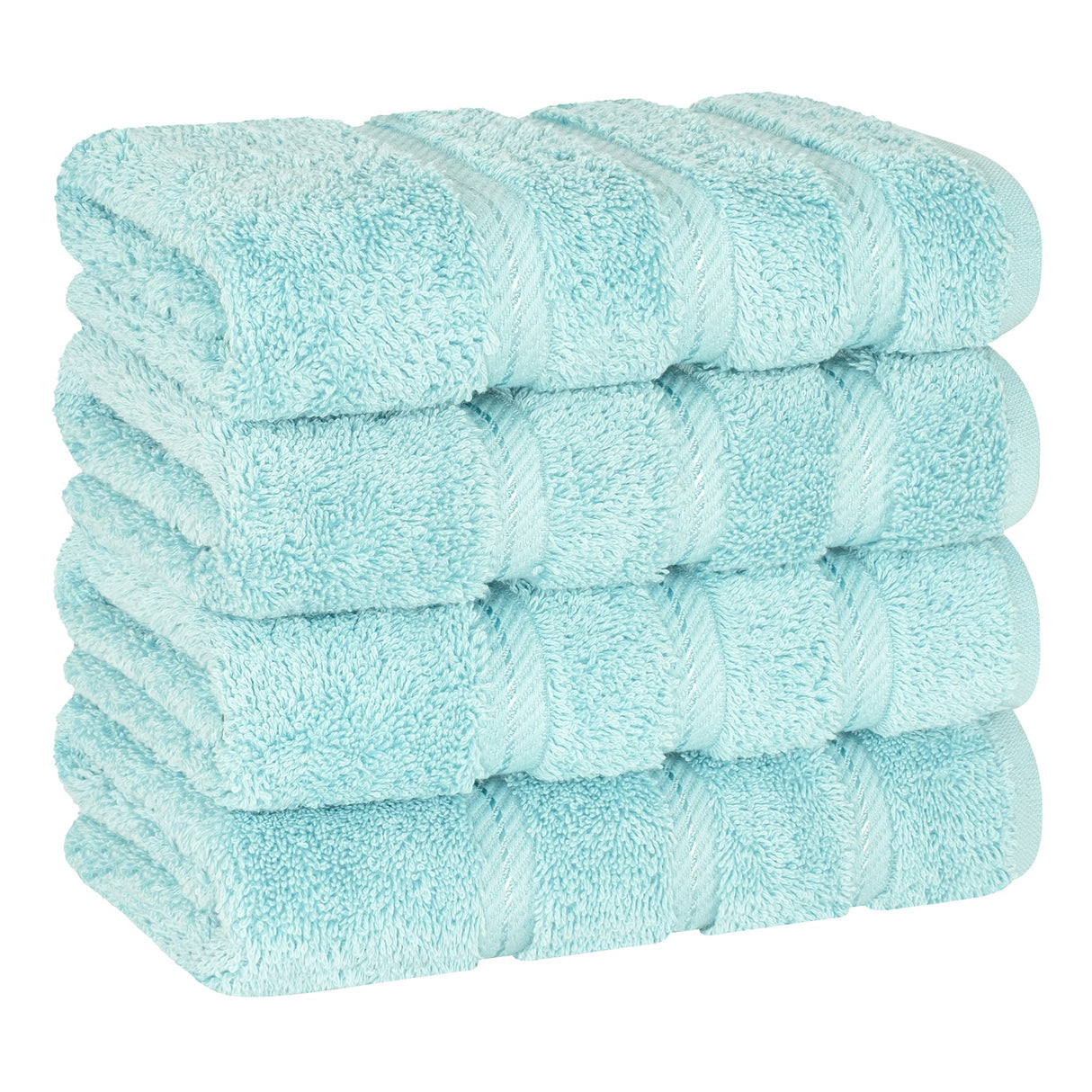 American Soft Linen 100% Cotton Turkish Towels, 4 Pack Hand Towel Set, Super Soft, Absorbent, Quick Dry Premium Towels