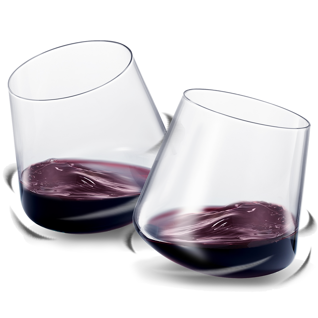 Classica Un-Spillable Stemless Wine Glassware, Set of 2