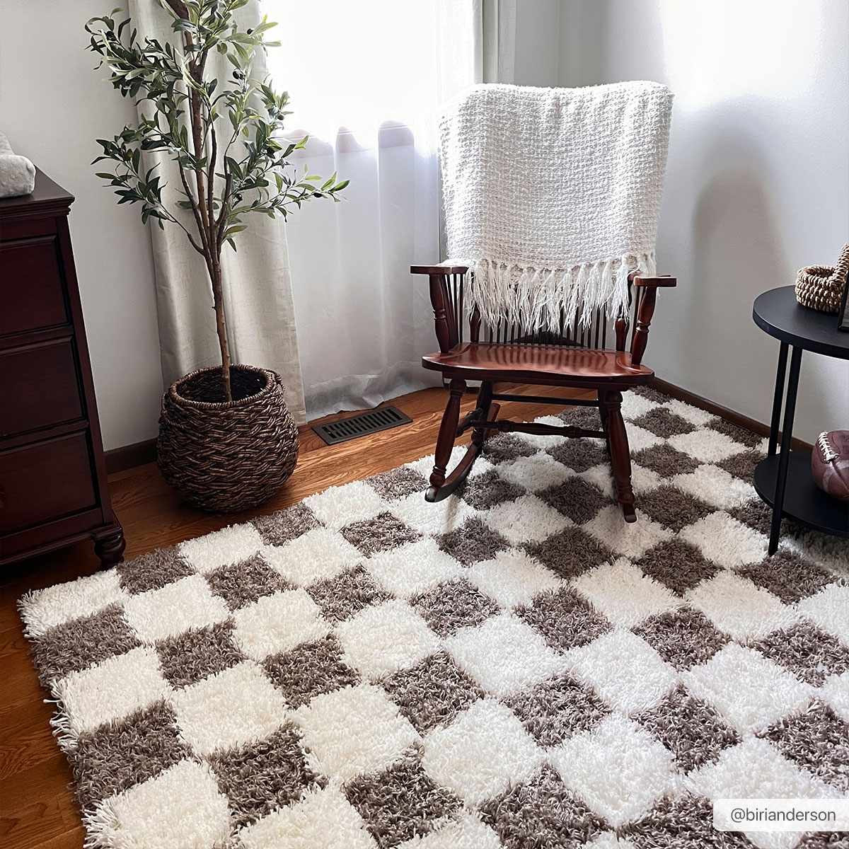 Boutique Rugs Atira Brown Checkered Area Rug - view 4