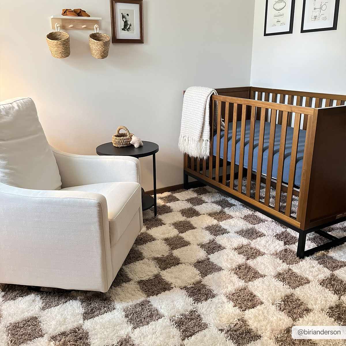 Boutique Rugs Atira Brown Checkered Area Rug - view 3