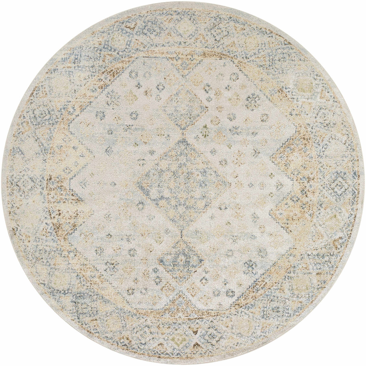 Bhavya Cream Washable Area Rug