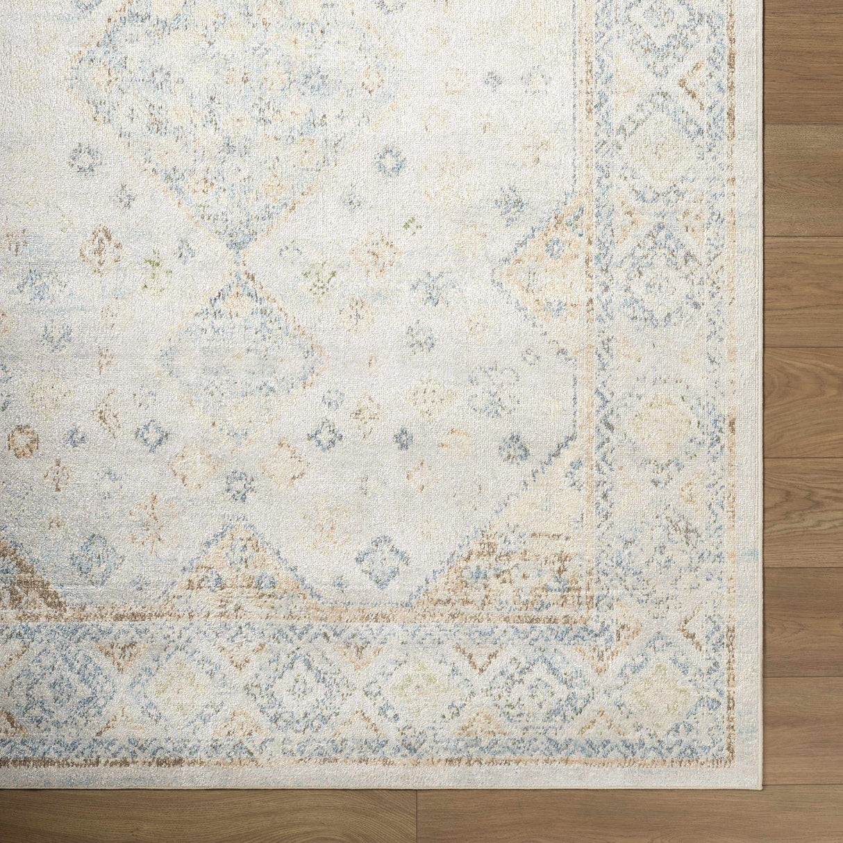 Bhavya Cream Washable Area Rug