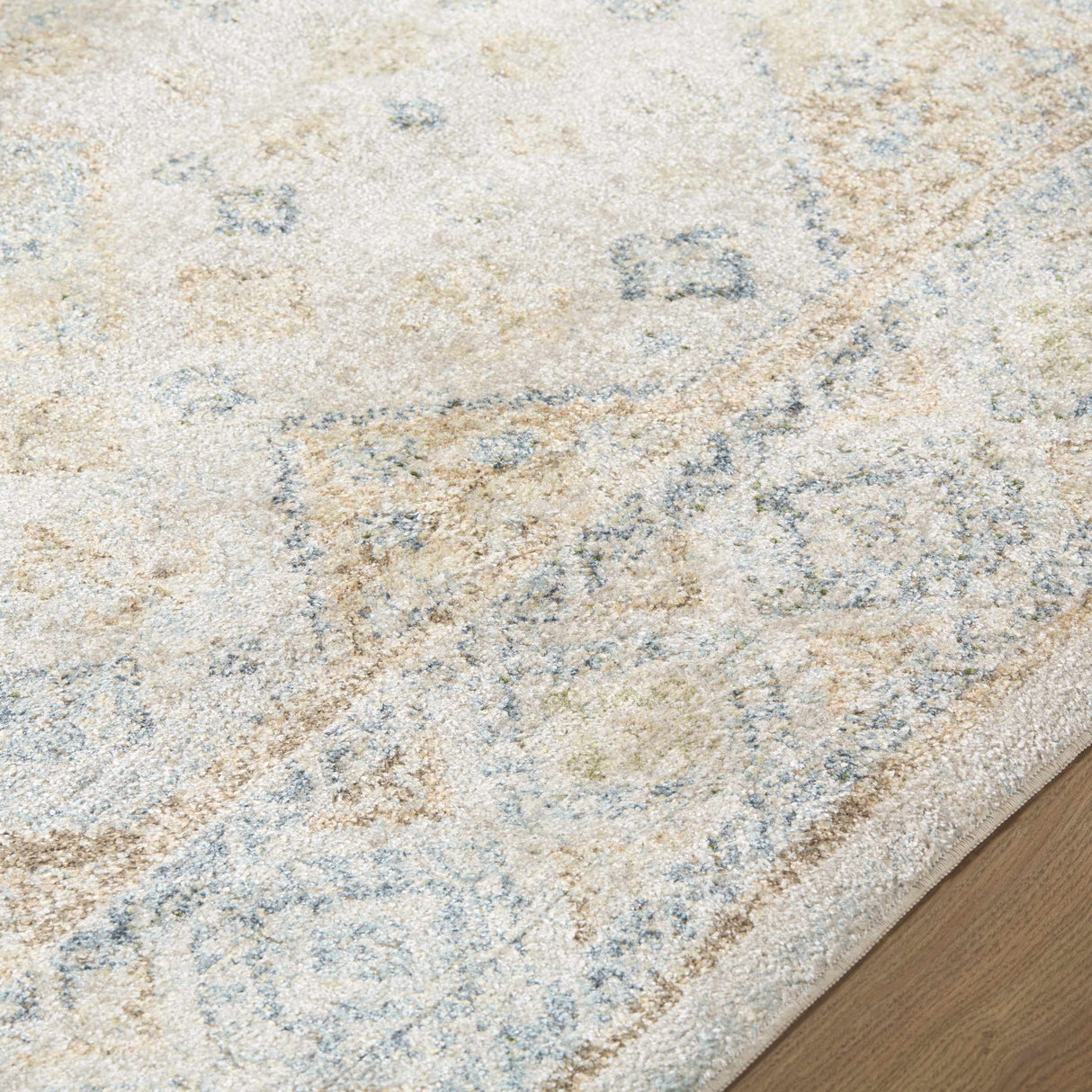 Bhavya Cream Washable Area Rug