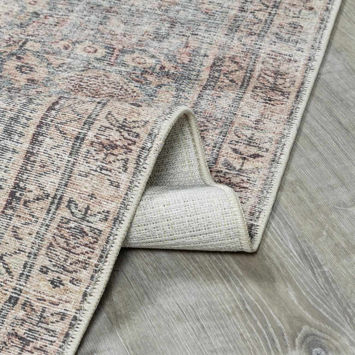 Collins Avenue III Vintage Damask Area Rug