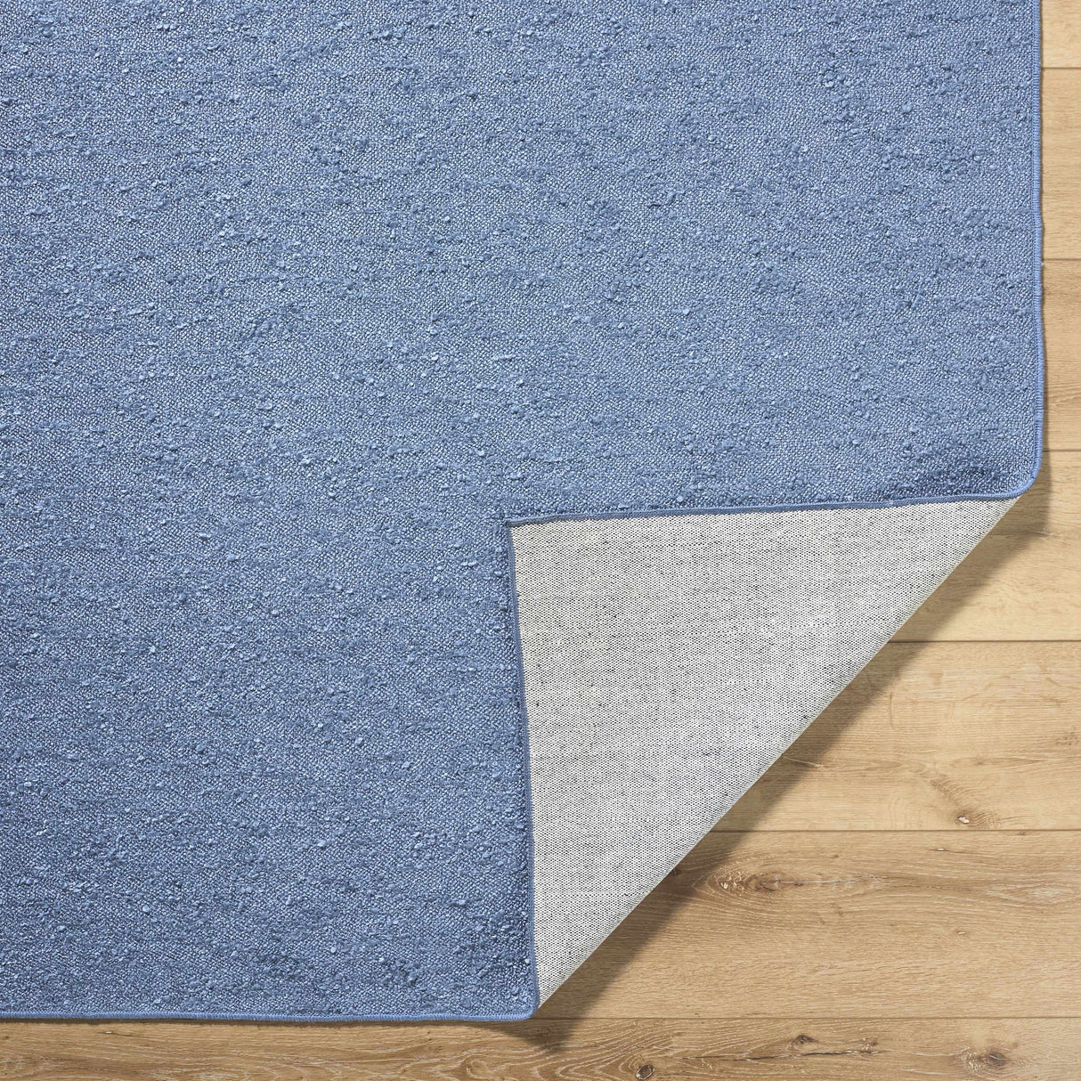 Breena Slate Blue Washable Area Rug