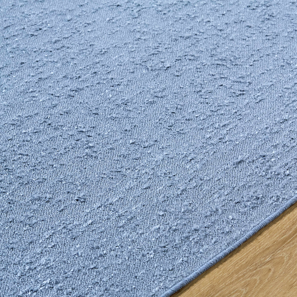 Breena Slate Blue Washable Area Rug