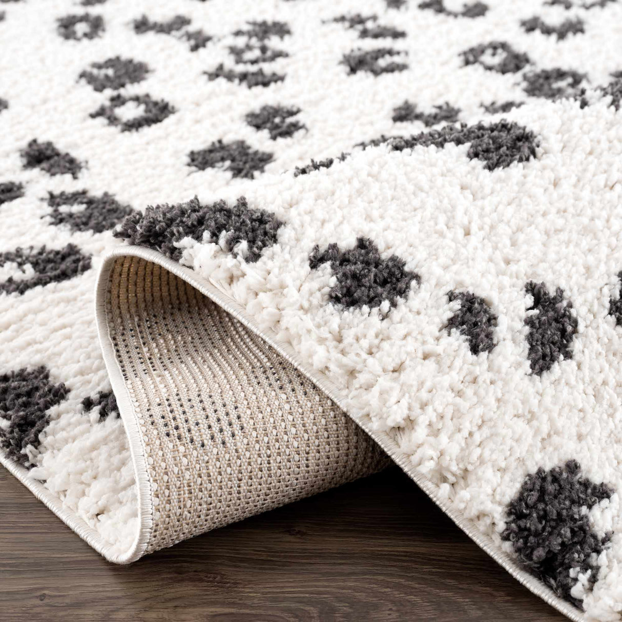 Zhen Black Spots Leopard Rug - Clearance