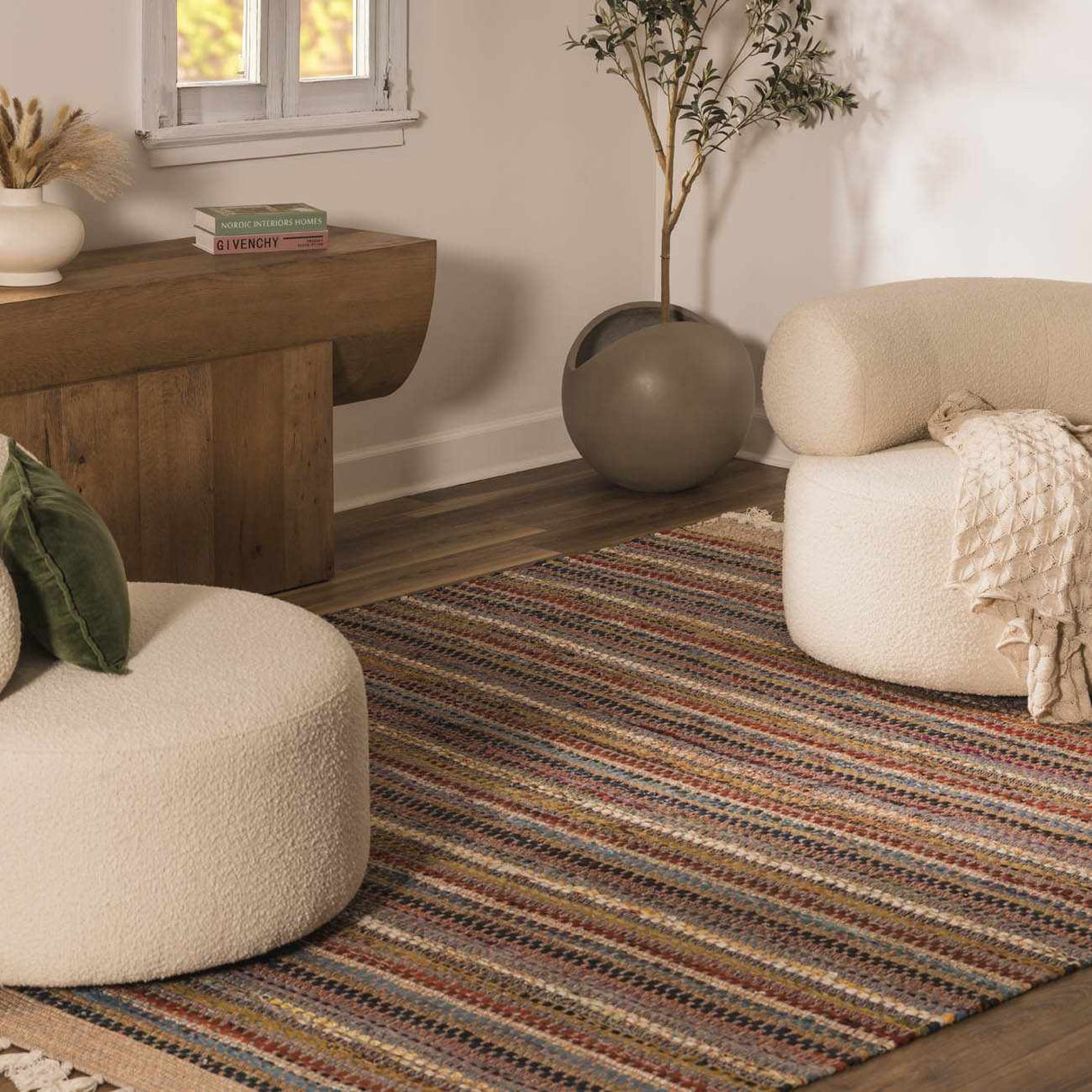 Brenda Crimson Area Rug