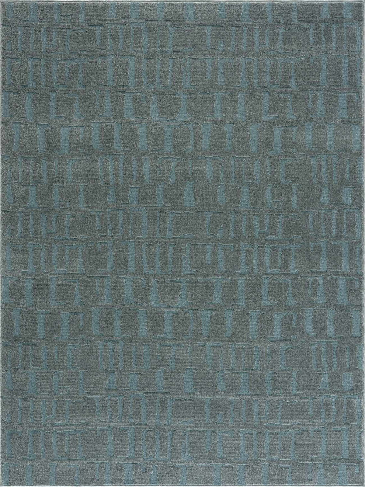 Dragan Teal Modern Area Rug