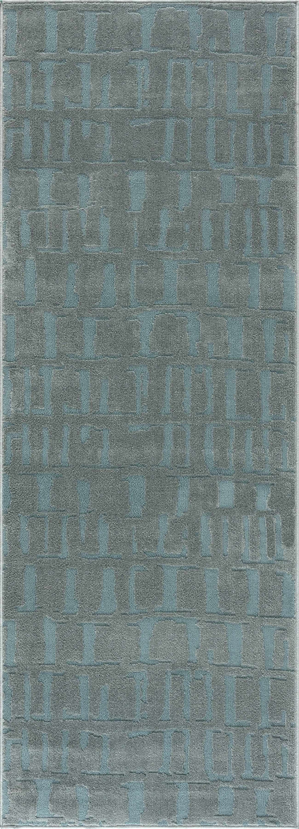 Dragan Teal Modern Area Rug