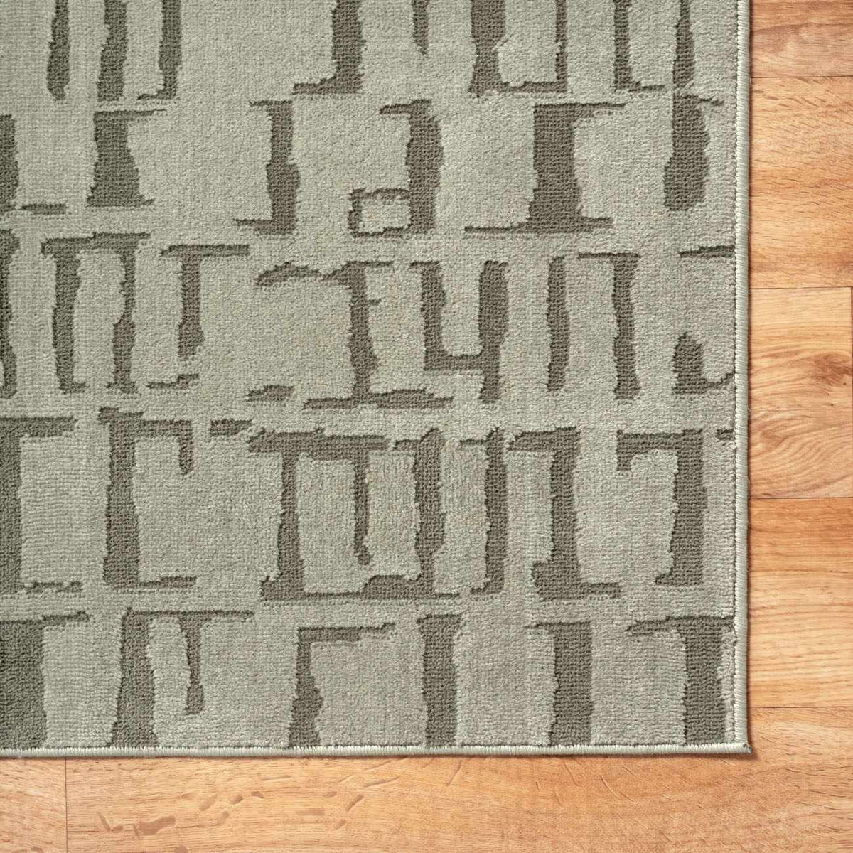 Dragan Green Modern Washable Area Rug