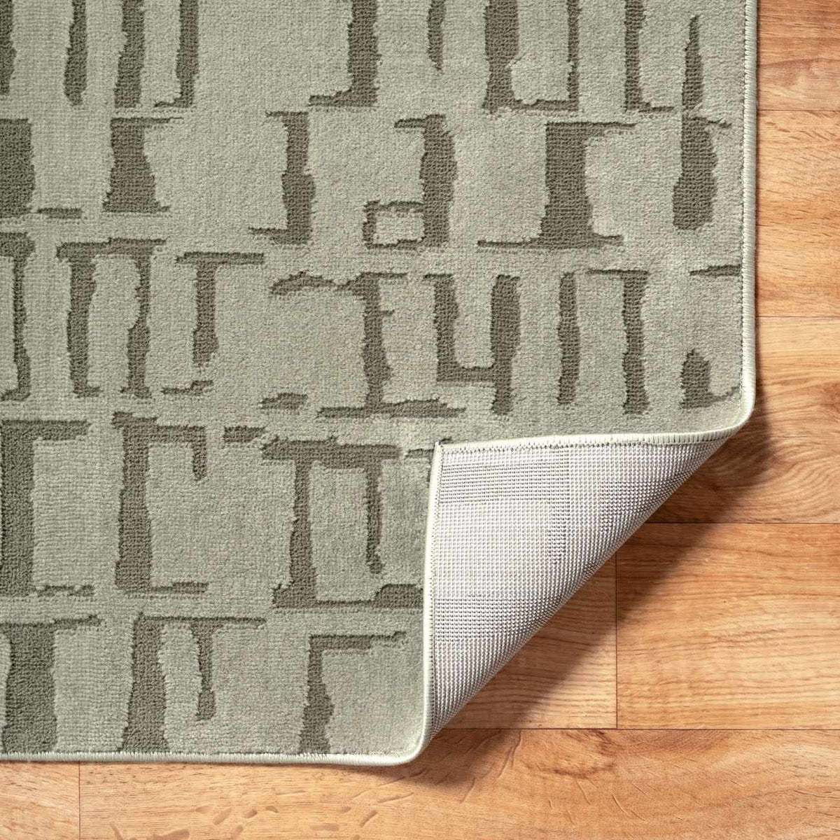 Dragan Green Modern Washable Area Rug