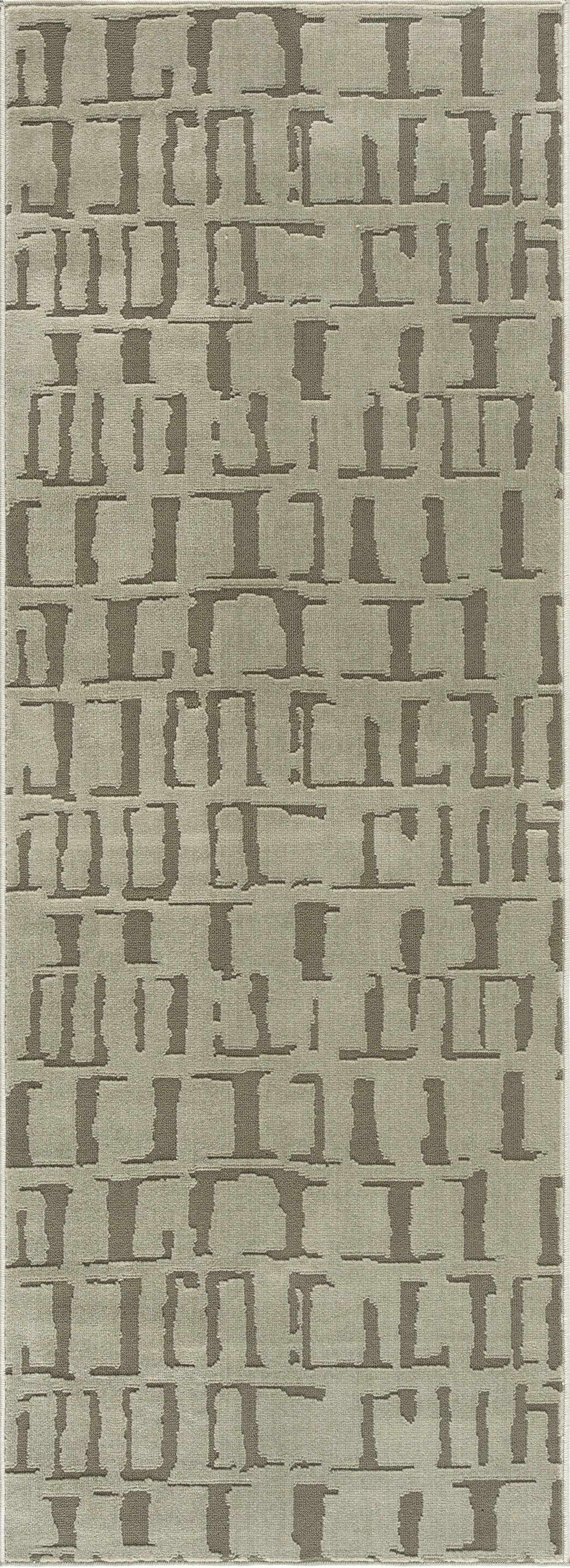 Dragan Green Modern Washable Area Rug