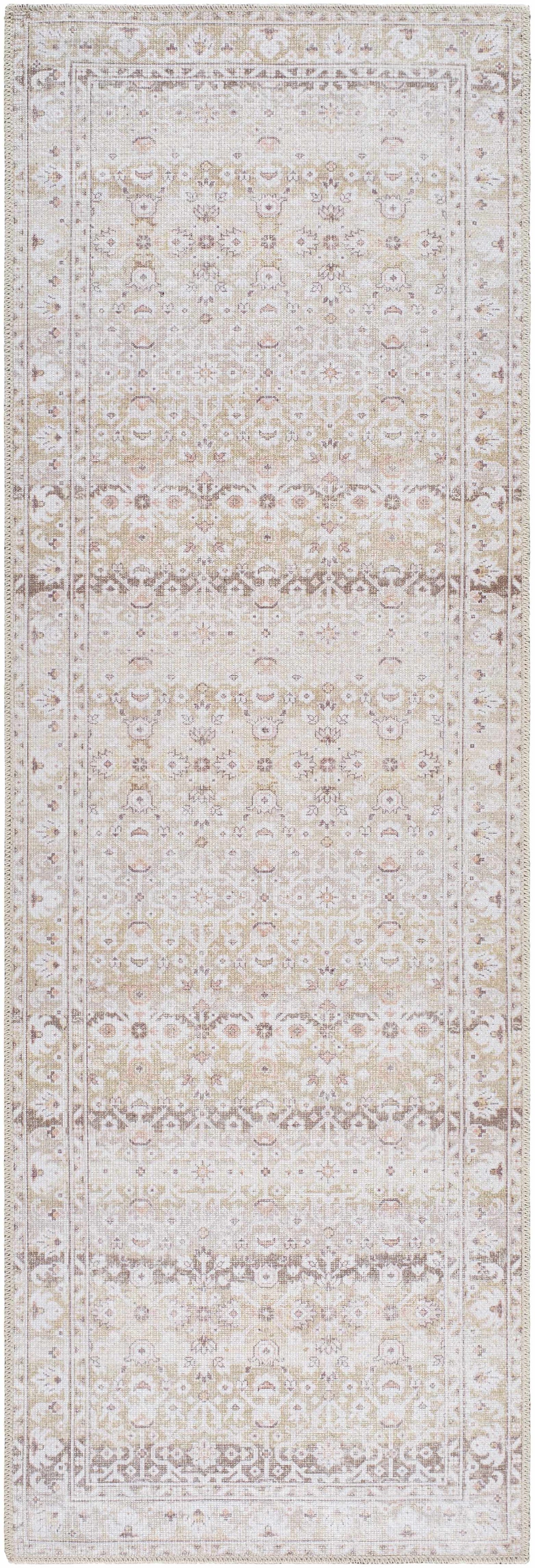 Bienna Vintage Flat Pile Washable Rug