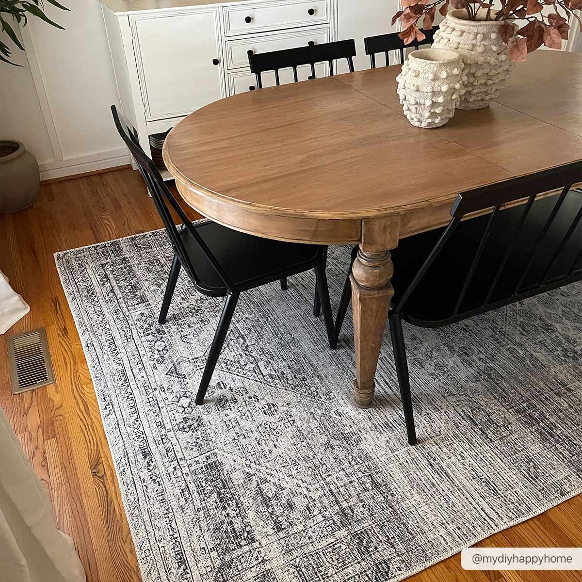 Barny Gray Blue Washable Rug