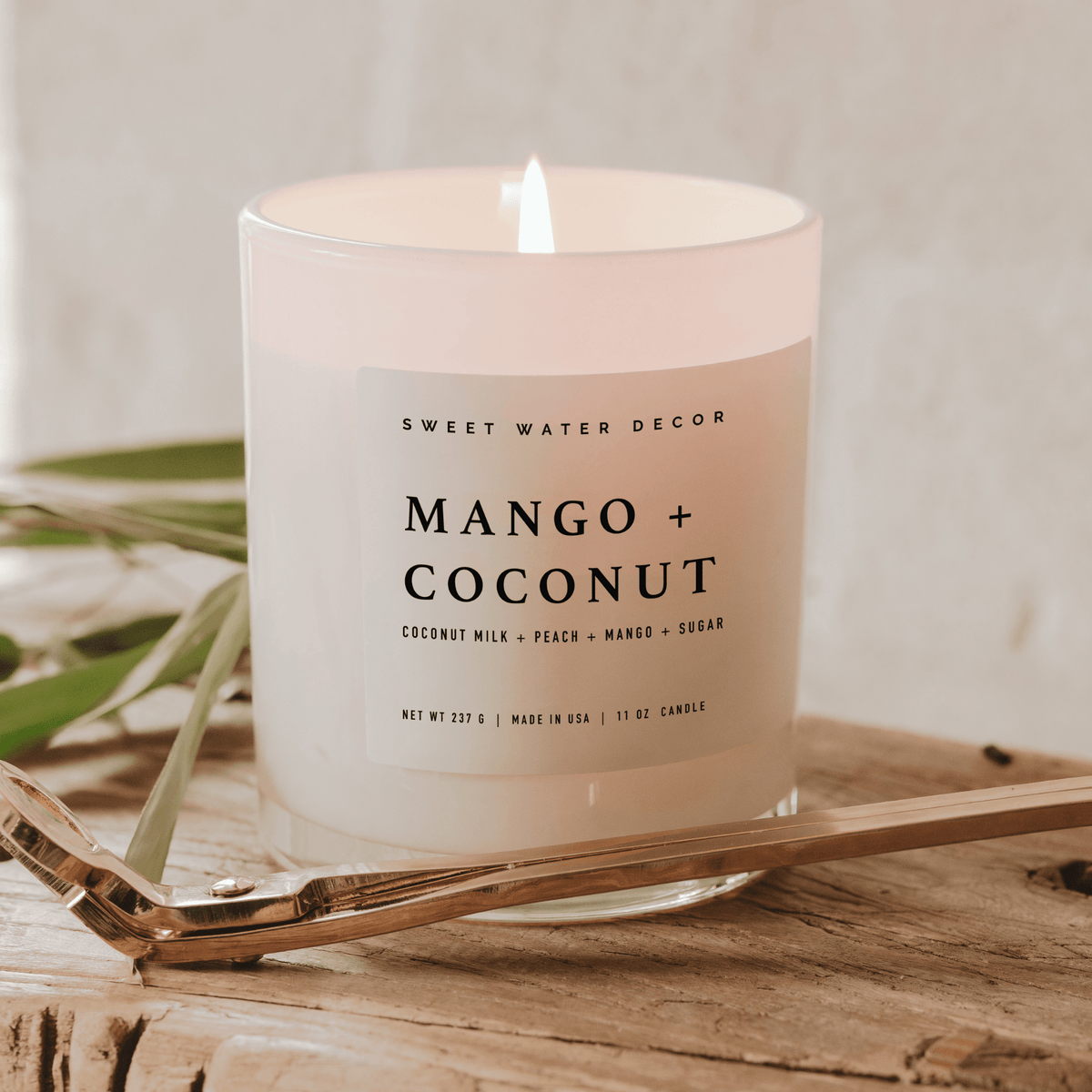 Sweet Water Decor Mango and Coconut Soy Candle - view 2