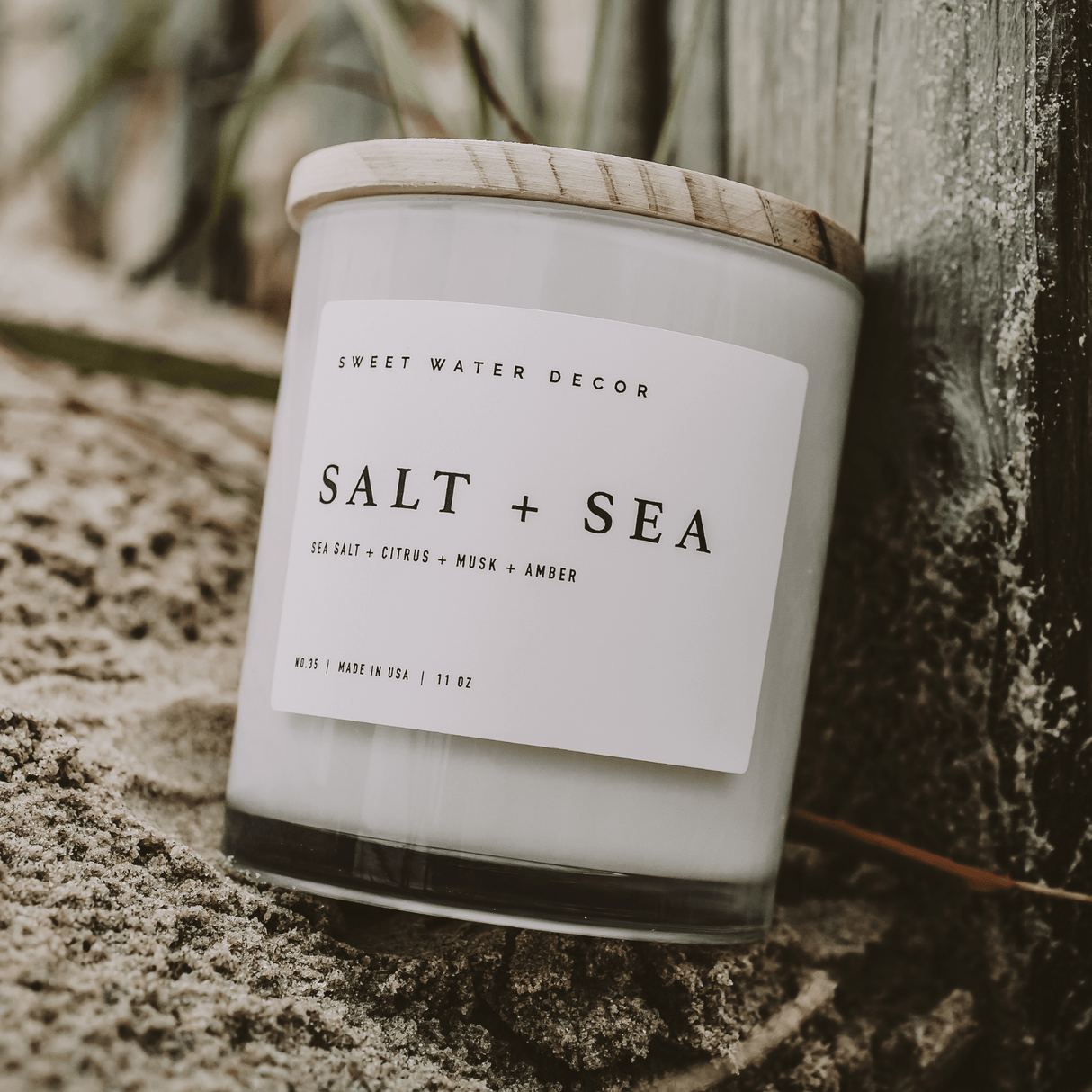 Sweet Water Decor Salt and Sea Soy Candle - view 2