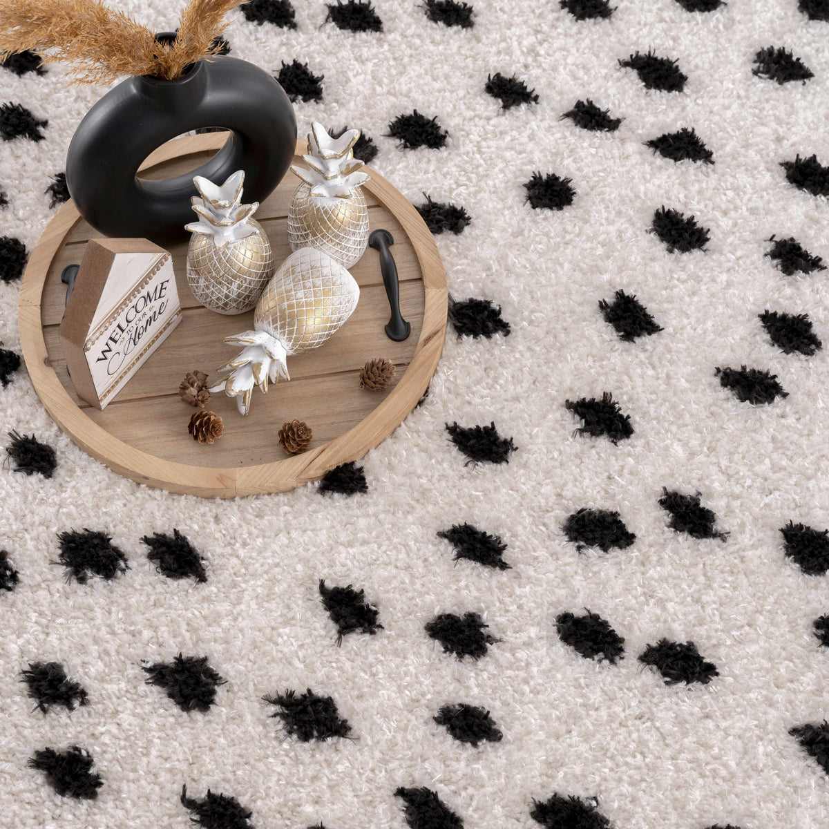 Boutique Rugs Cansu Black & White Dotted Area Rug - view 12
