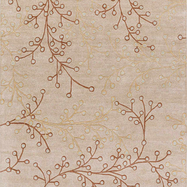 Elsu Beige&Gray Wool Rug