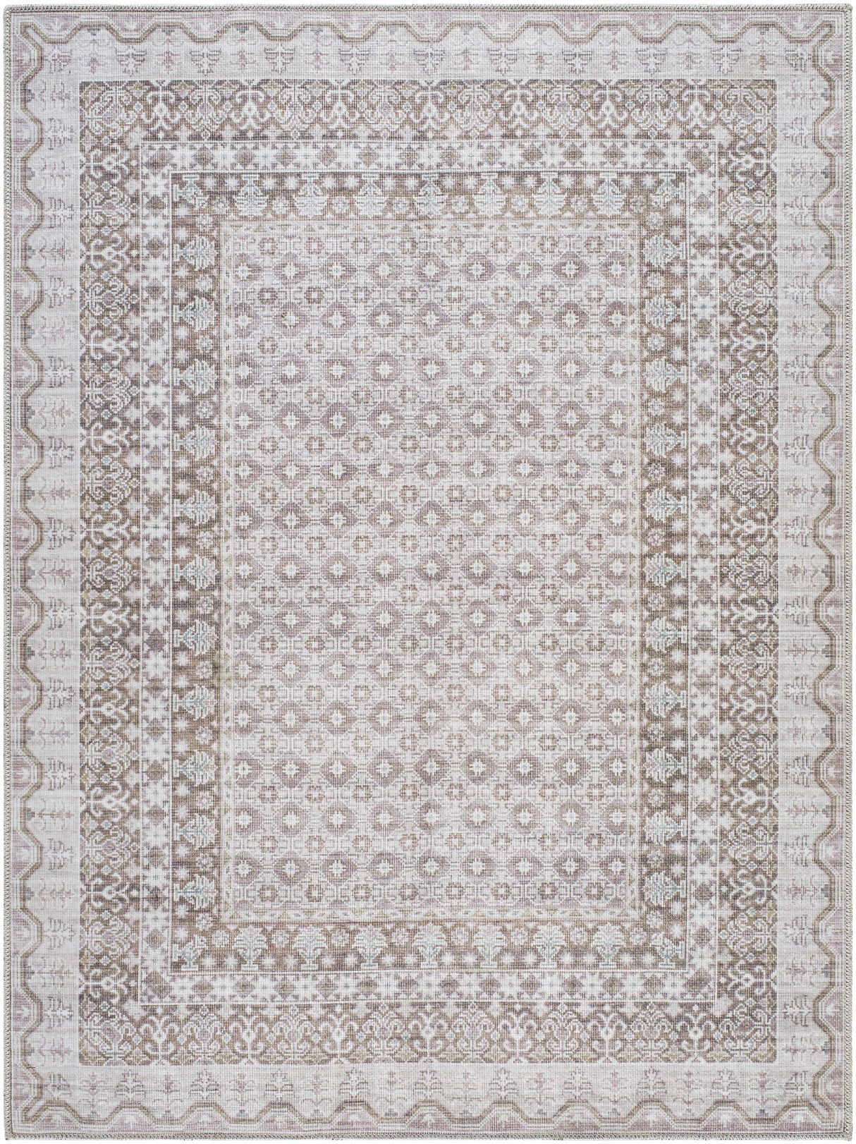 Rainier Brown Washable Rug | Our PNW Home X Livabliss