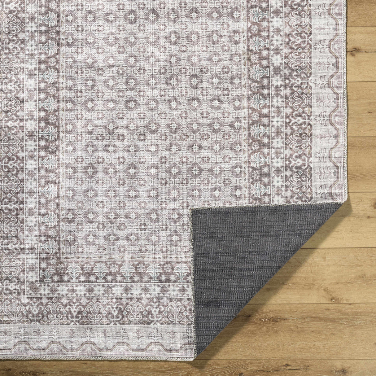 Rainier Brown Washable Rug | Our PNW Home X Livabliss