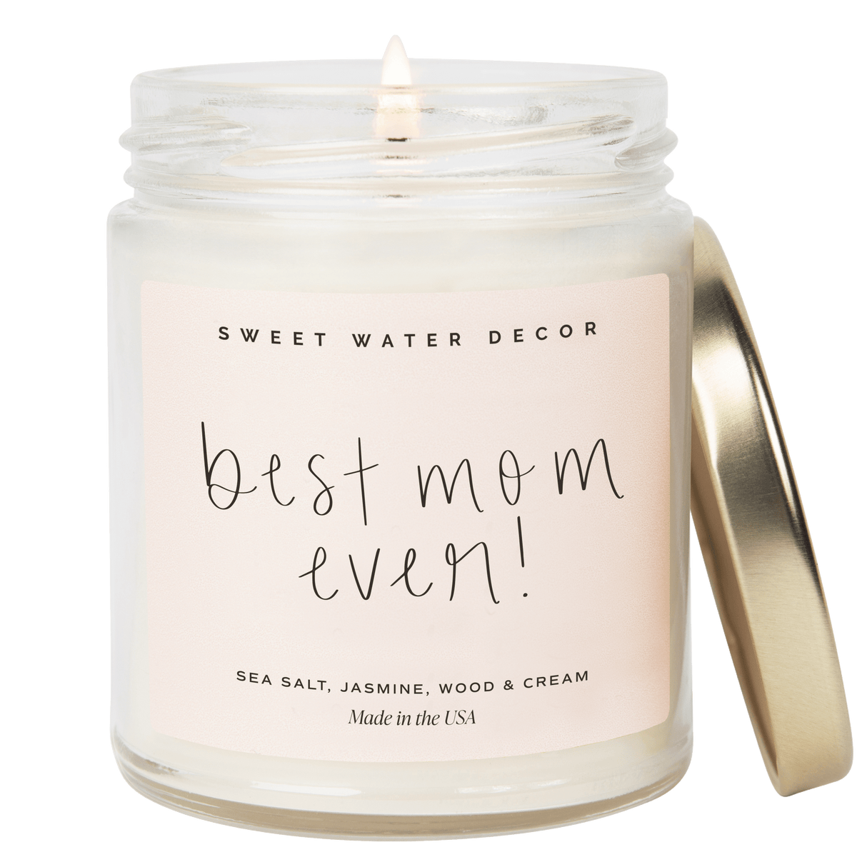 Best Mom Ever! Soy Candle - 9 oz Clear Jar - Spa Day Scent