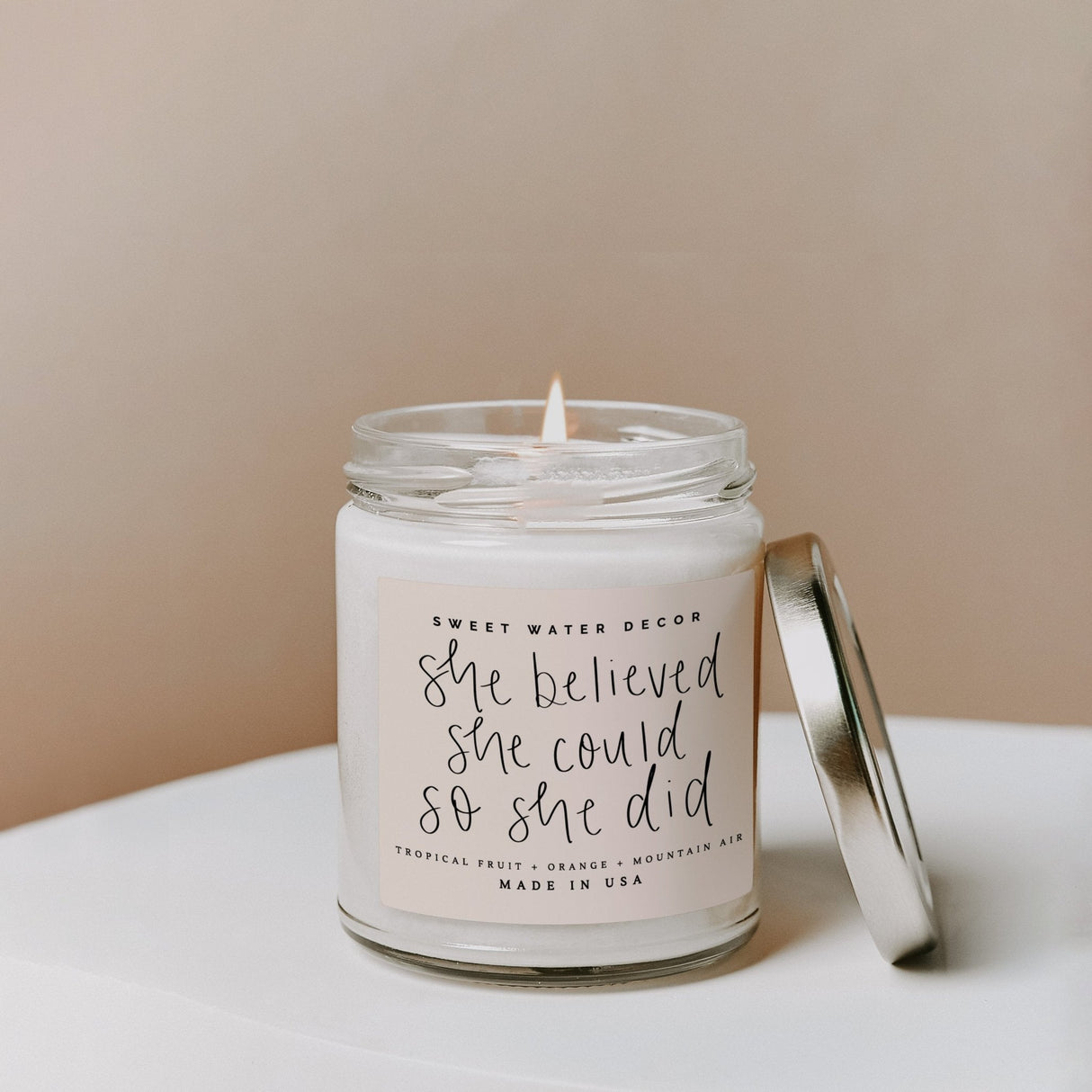 She Believed She Could So She Did Soy Candle - 9 oz Island Air