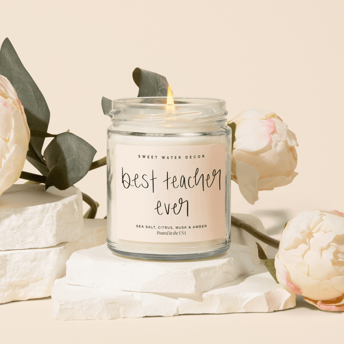 Sweet Water Decor Best Teacher Ever Soy Candle - view 4