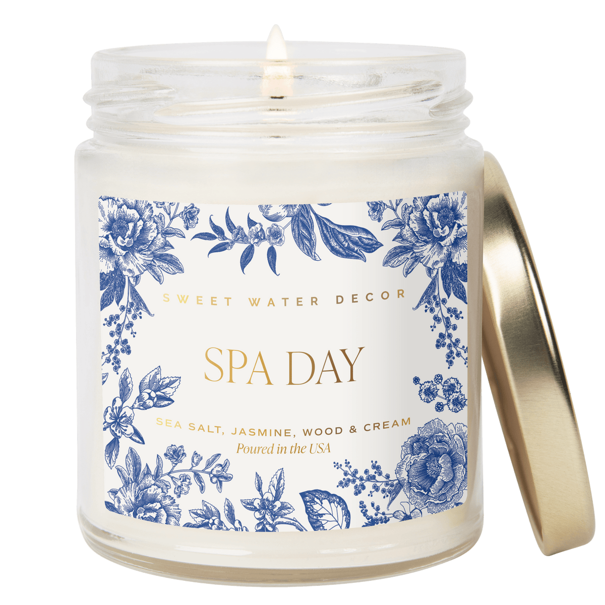 Sweet Water Decor Spa Day Soy Patterned Candle