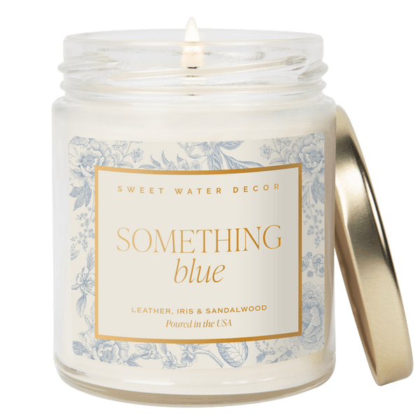 Something Blue Soy Candle - Clear Jar - 9 oz