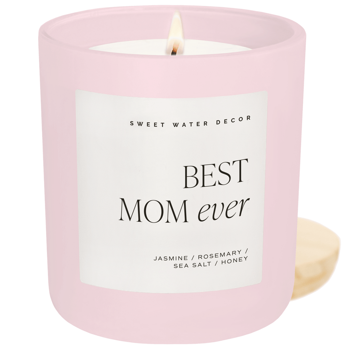 Best Mom Ever Soy Candle - Pink Matte Jar - 15 oz