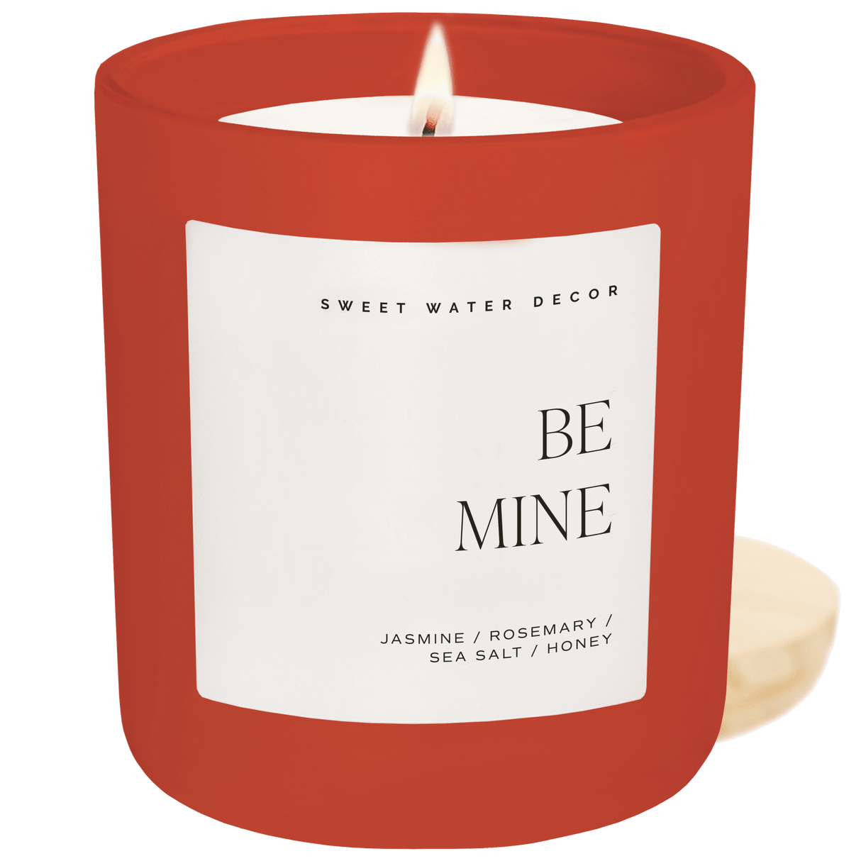 Be Mine Soy Candle - Red Matte Jar - 15 oz