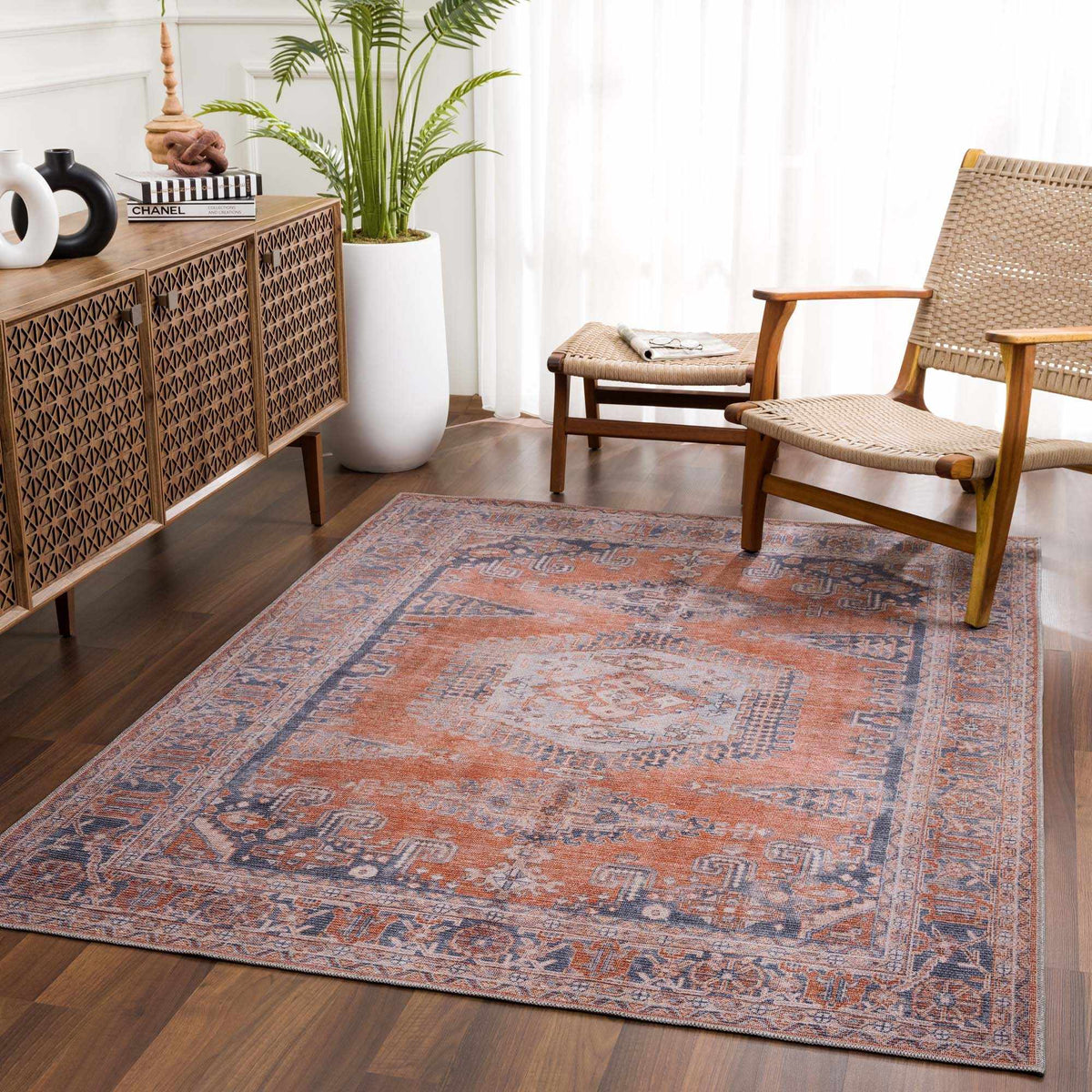 Boutique Rugs Taber Burnt Orange Persian Style Rug - view 3