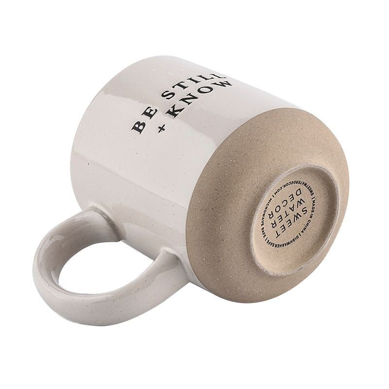 Be Still and Know 14oz Stoneware Coffee Mug