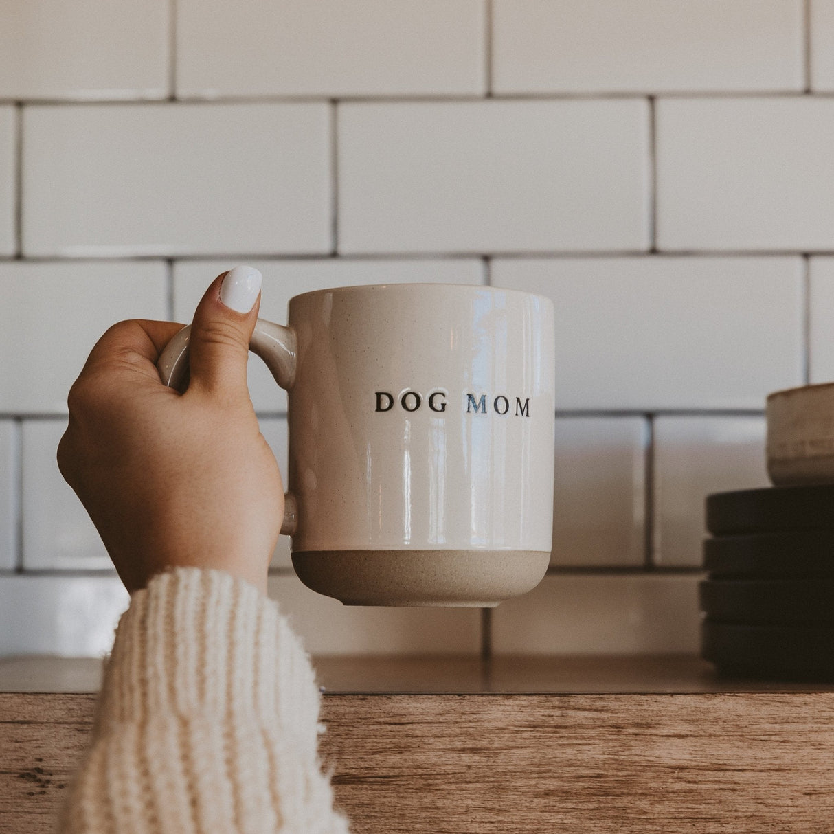 Dog Mom 14oz Stoneware Coffee Mug