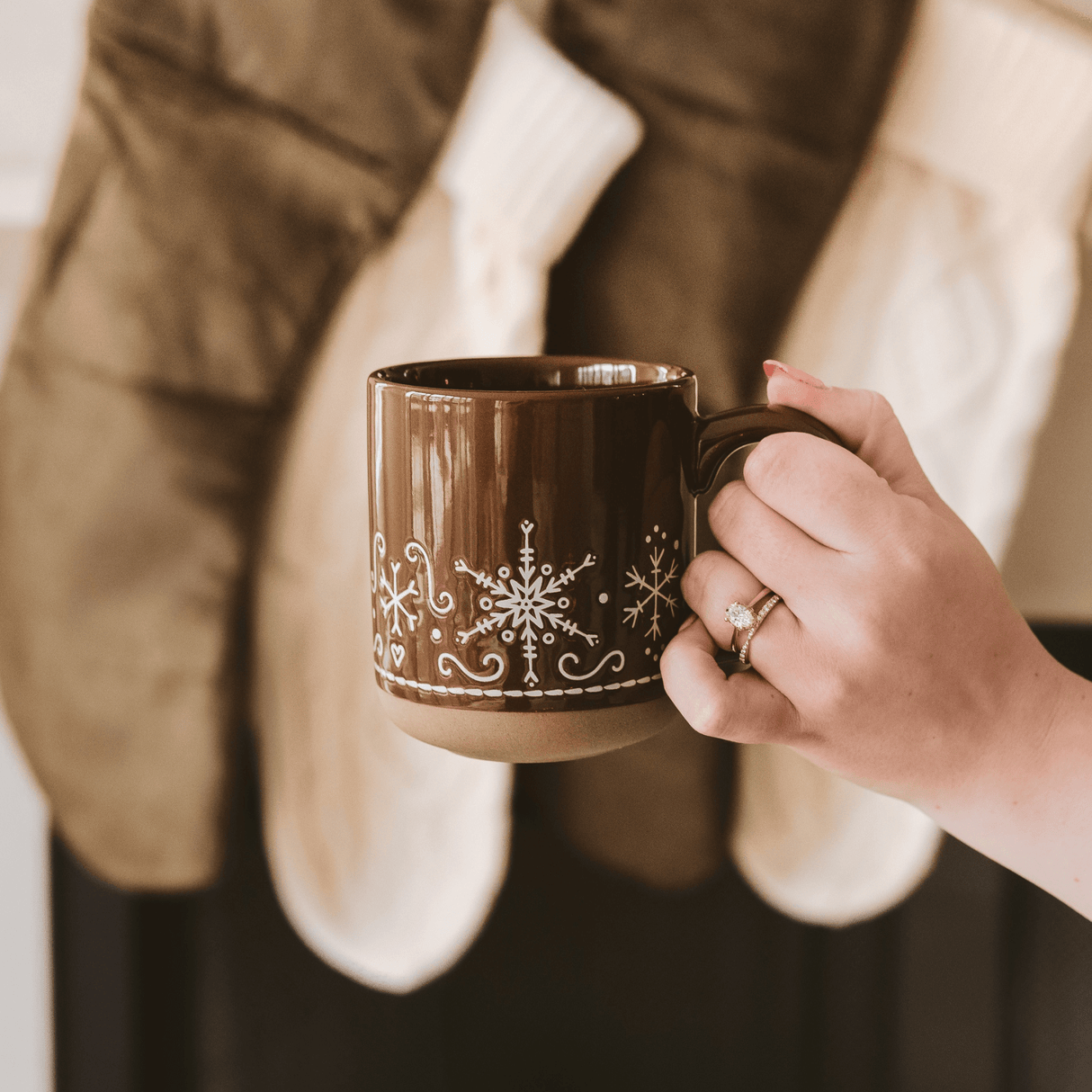 Gingerbread 14oz Stoneware Coffee Mug