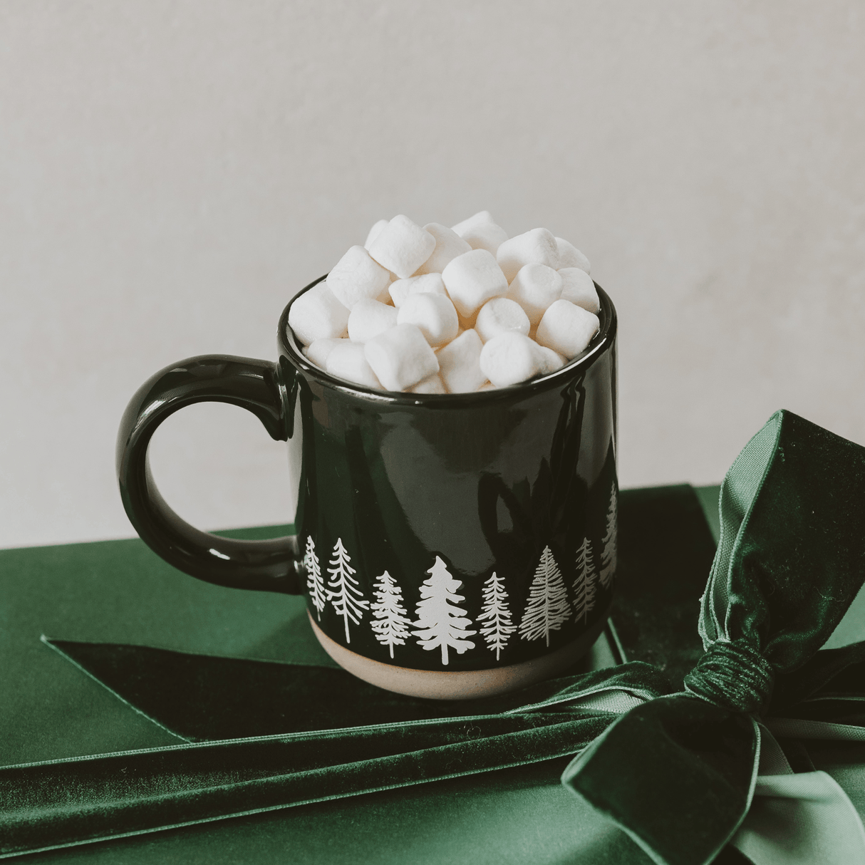 Pine Trees 14oz Stoneware Coffee Mug