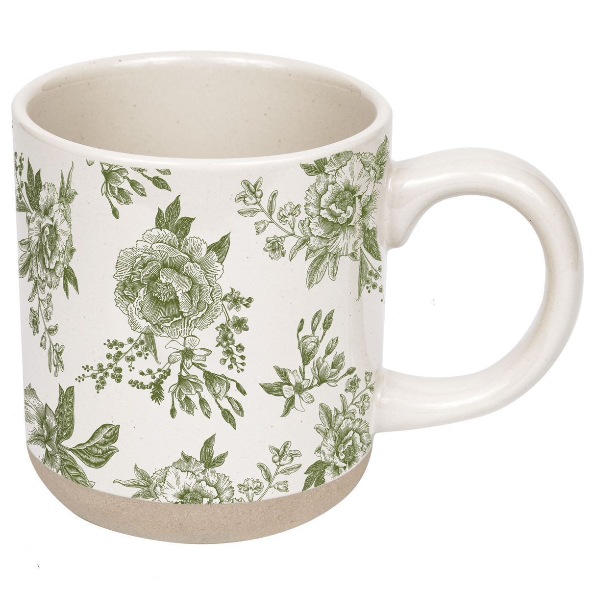 Green Delft 14oz Stoneware Coffee Mug