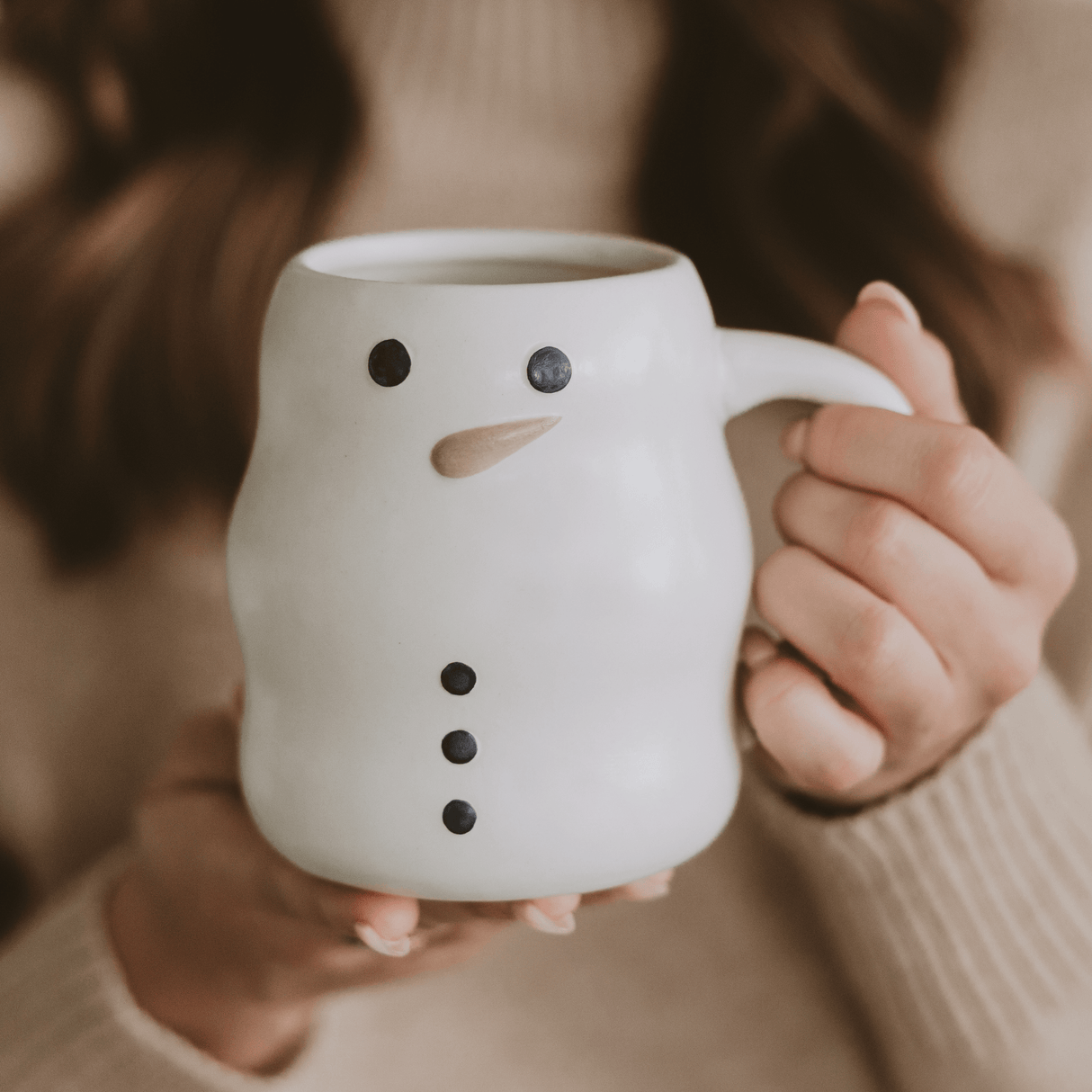 Snowman 21oz Figurine Coffee Mug