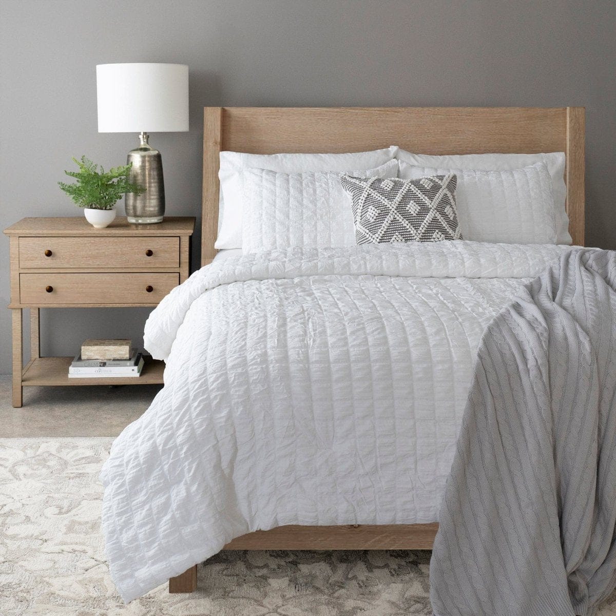 LushDecor Crinkle Textured Dobby Comforter Set - view 15