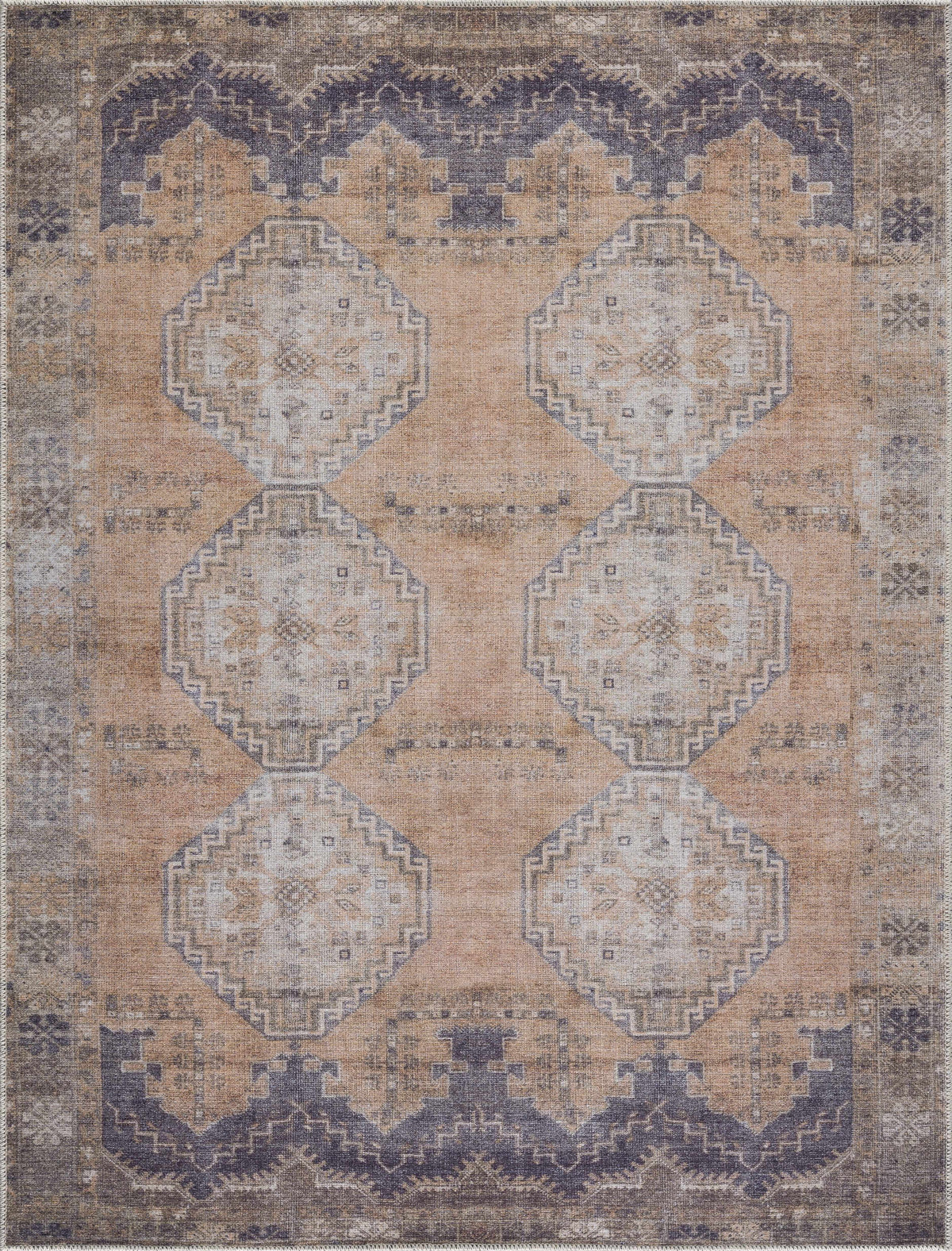 Boutique Rugs Carrabelle Peach Washable Area Rug