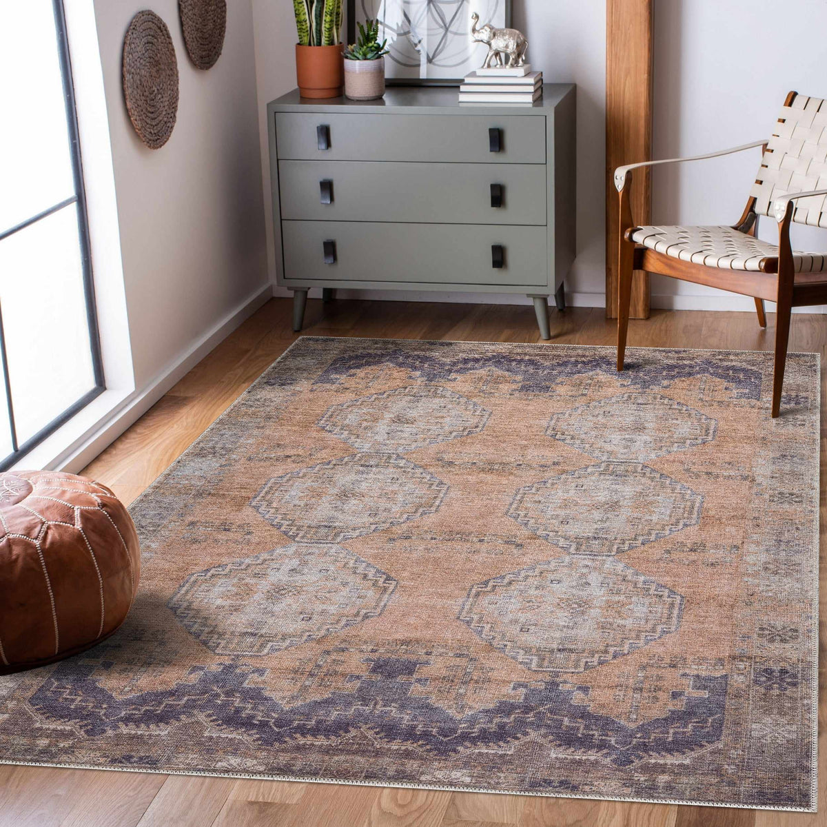 Boutique Rugs Carrabelle Peach Washable Area Rug - view 3