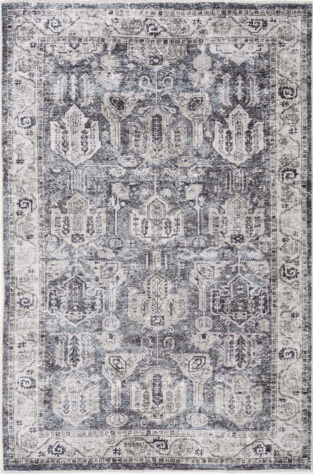 Off White Holi-4602 Washable Area Rug - Clearance