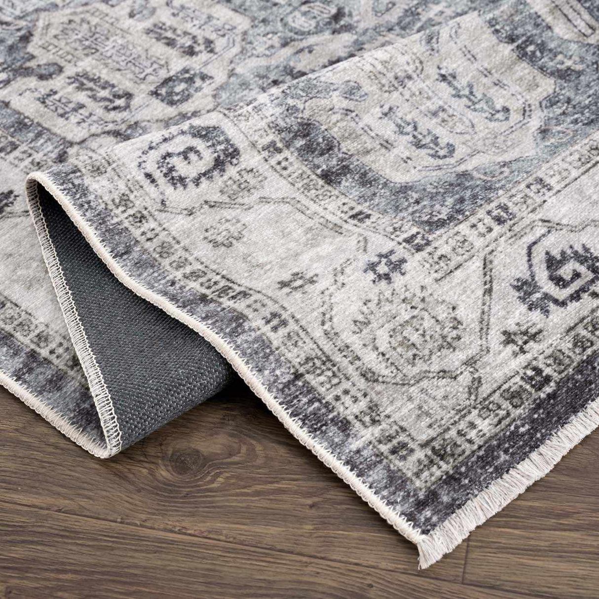 Off White Holi-4602 Washable Area Rug - Clearance