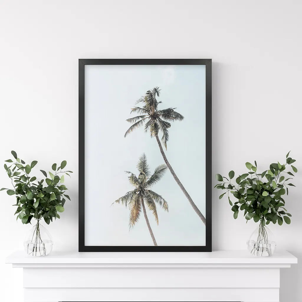 California Tropical Themed Wall Decor. Large Palm Trees