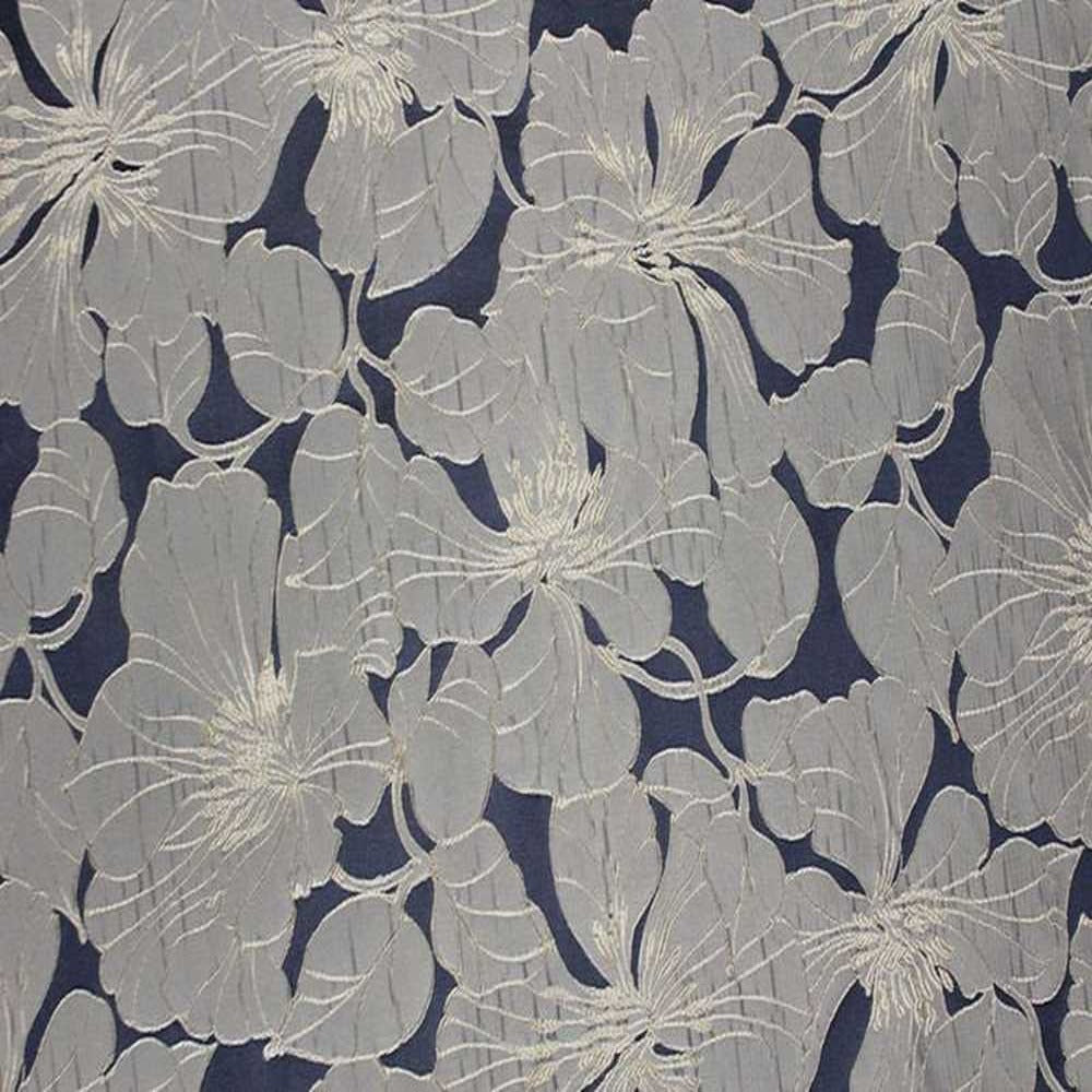 Cambridge Floral Jacquard Tablecloth – Navy