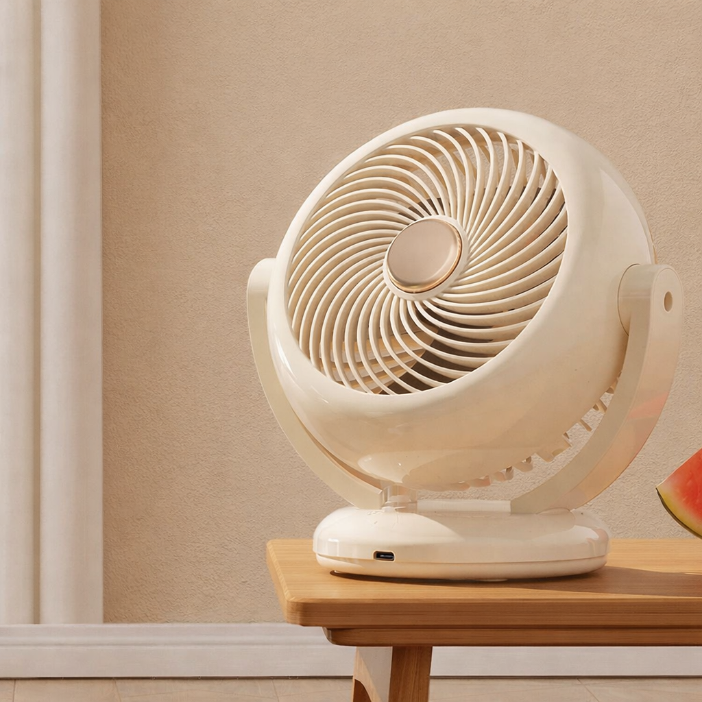 Portable Rechargeable Mini Fan Quiet Adjustable Desktop