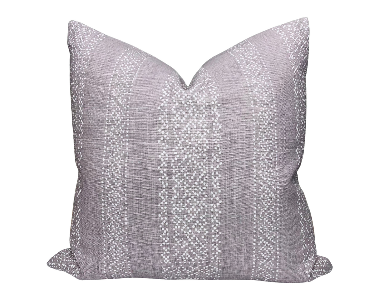Miguel Pillow Cover in Lavender, McLaurin + Piercy Textiles