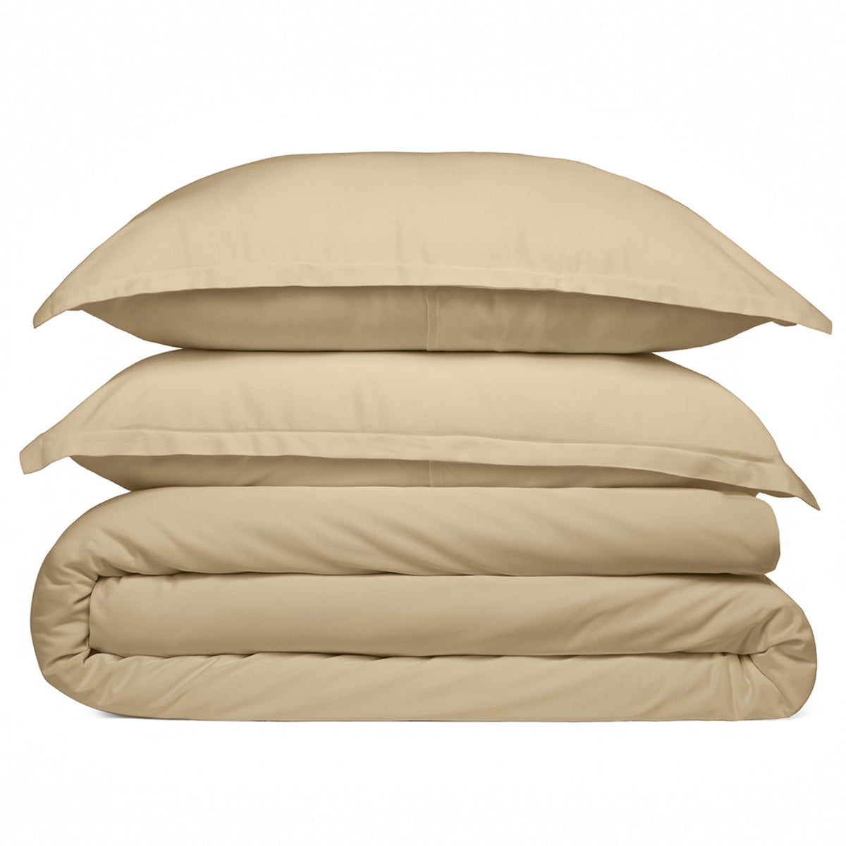 Cosy House Collection 100% Bamboo Duvet Cover Set in Tan